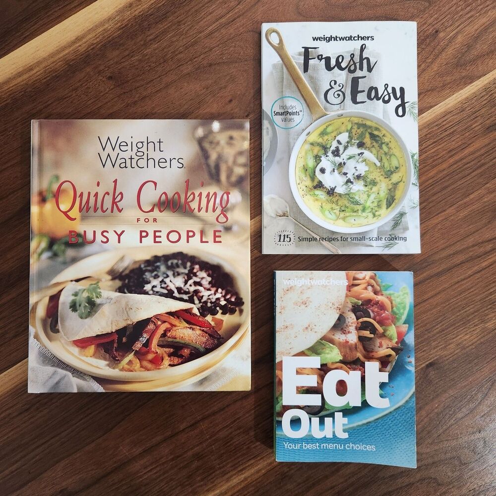 Weight Watchers WW Cookbook Lot of 3 Eat Out Guide Quick Simple Healthy Recipes